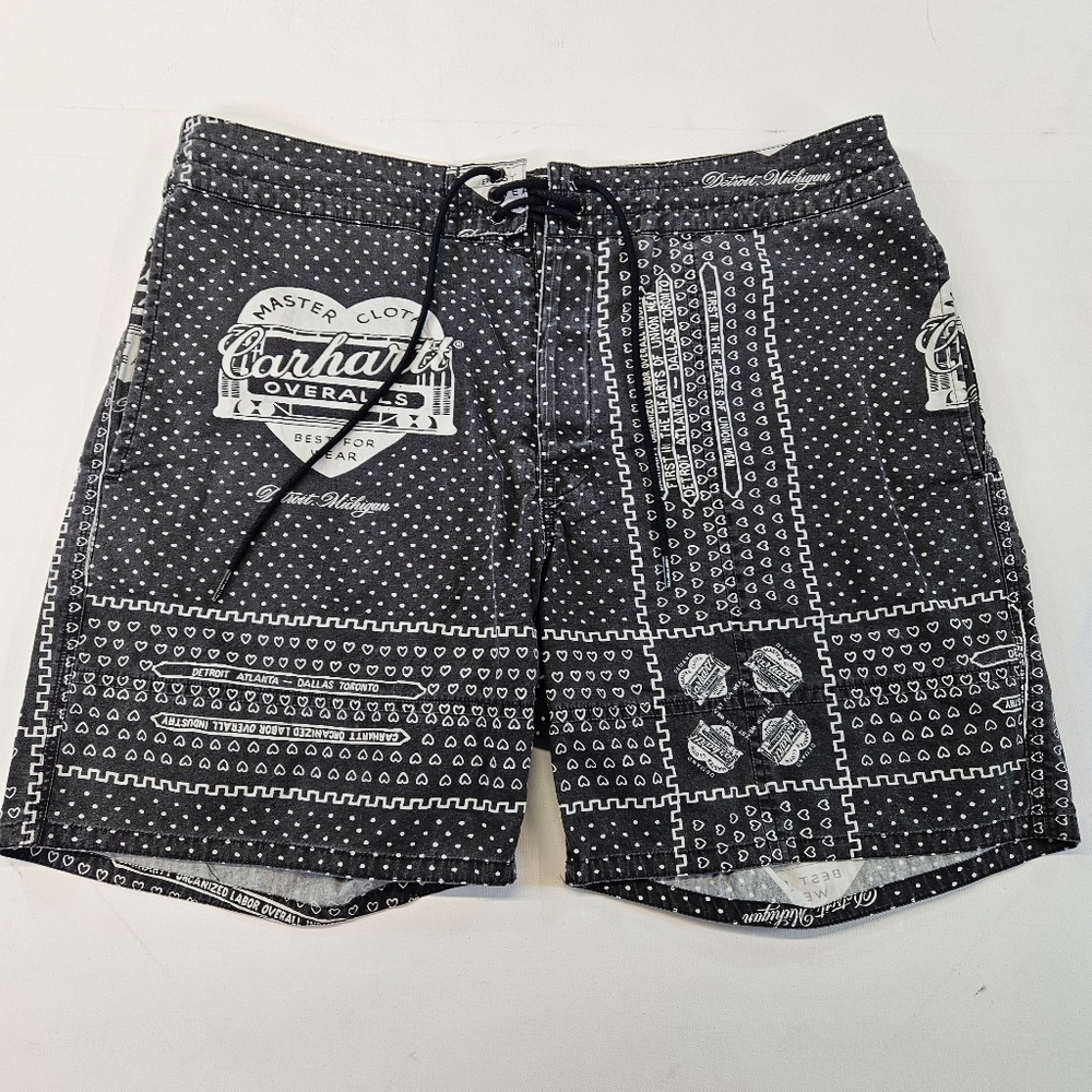 Carhartt Work In Progress Slam Jam Bandana Float Swim Trunks Mens Large